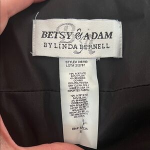 Betsy & Adam Elegant Black Gown